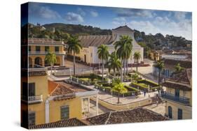 Plaza Mayor Looking Towards Iglesia Parroquial De La Santisima Trinidad (Church of Holy Trinity)-Jane Sweeney-Stretched Canvas