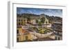 Plaza Mayor Looking Towards Iglesia Parroquial De La Santisima Trinidad (Church of Holy Trinity)-Jane Sweeney-Framed Photographic Print