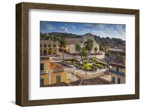 Plaza Mayor Looking Towards Iglesia Parroquial De La Santisima Trinidad (Church of Holy Trinity)-Jane Sweeney-Framed Photographic Print