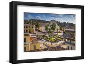 Plaza Mayor Looking Towards Iglesia Parroquial De La Santisima Trinidad (Church of Holy Trinity)-Jane Sweeney-Framed Photographic Print