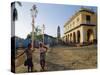 Plaza Mayor/Main Square, Trinidad, Sancti Spiritus, Cuba-J P De Manne-Stretched Canvas