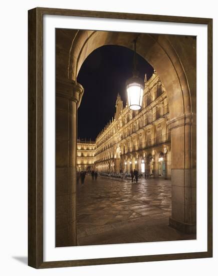 Plaza Mayor, Salamanca, Spain-Walter Bibikow-Framed Premium Photographic Print