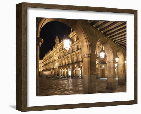 Plaza Mayor, Salamanca, Spain-Walter Bibikow-Framed Premium Photographic Print