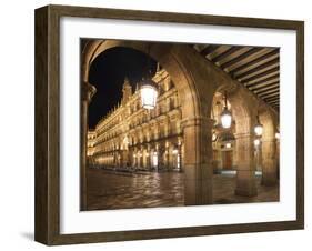 Plaza Mayor, Salamanca, Spain-Walter Bibikow-Framed Premium Photographic Print