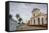 Plaza Mayor with the Iglesia Parroquial De La Santisima Trinidad and the Museo Nacional De La Lucha-Yadid Levy-Framed Stretched Canvas