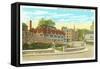 Plaza near Railroad Station, Brattleboro, Vermont-null-Framed Stretched Canvas