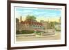 Plaza near Railroad Station, Brattleboro, Vermont-null-Framed Premium Giclee Print