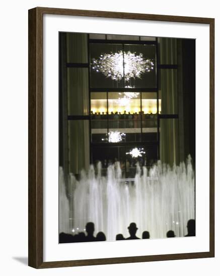 Plaza Outside the New Metropolitan Opera House, Opening Night at Lincoln Center-John Dominis-Framed Photographic Print