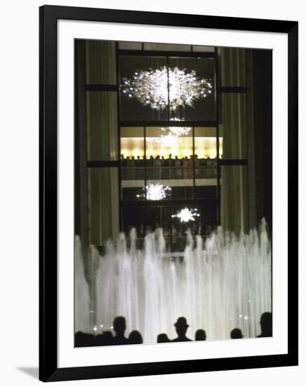 Plaza Outside the New Metropolitan Opera House, Opening Night at Lincoln Center-John Dominis-Framed Photographic Print