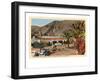 Plaza, Palm Springs, California-null-Framed Art Print