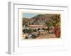 Plaza, Palm Springs, California-null-Framed Art Print