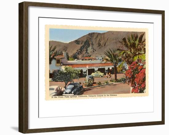 Plaza, Palm Springs, California-null-Framed Art Print