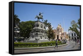 Plaza San Martin, Cordoba City, Cordoba Province, Argentina, South America, South America-Yadid Levy-Framed Stretched Canvas