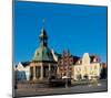 Plaza-null-Mounted Art Print