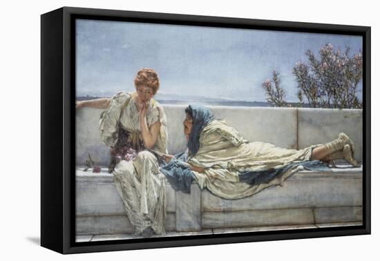 Pleading, 1876-Lawrence Alma-Tadema-Framed Stretched Canvas