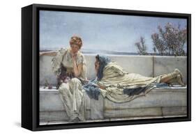 Pleading, 1876-Lawrence Alma-Tadema-Framed Stretched Canvas