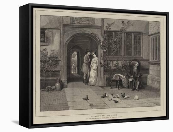 Pleading the Old Cause-William Frederick Yeames-Framed Stretched Canvas