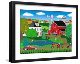 Pleasant Day on the Farm-Mark Frost-Framed Giclee Print