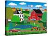 Pleasant Day on the Farm-Mark Frost-Stretched Canvas