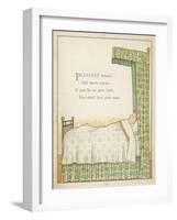 Pleasant Dreams and Sweet Repose if You Lie on Your Back You Won't Hurt Your Nose-Edward Hamilton Bell-Framed Art Print