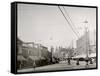 Pleasant St. from Malden Sq., Malden, Mass.-null-Framed Stretched Canvas