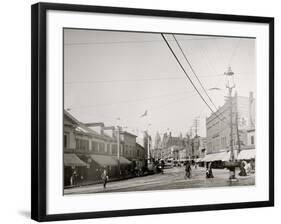 Pleasant St. from Malden Sq., Malden, Mass.-null-Framed Photo