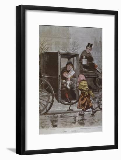 Please Choose', Illustration from 'Le Monde Illustre', C.1890 (Colour Litho)-Adrien Emmanuel Marie-Framed Giclee Print