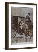 Please Choose', Illustration from 'Le Monde Illustre', C.1890 (Colour Litho)-Adrien Emmanuel Marie-Framed Giclee Print