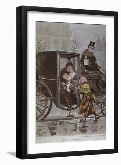 Please Choose', Illustration from 'Le Monde Illustre', C.1890 (Colour Litho)-Adrien Emmanuel Marie-Framed Giclee Print