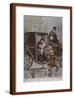 Please Choose', Illustration from 'Le Monde Illustre', C.1890 (Colour Litho)-Adrien Emmanuel Marie-Framed Giclee Print