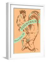 Please Come for Cocktails-null-Framed Art Print