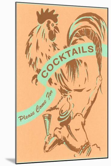 Please Come for Cocktails-null-Mounted Art Print