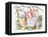 Please Don't Hog The Bathroom Pigs-sylvia pimental-Framed Stretched Canvas