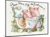 Please Don't Hog The Bathroom Pigs-sylvia pimental-Mounted Art Print