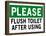 Please Flush Toilet Sign Print Poster-null-Framed Poster