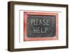 Please Help-Yury Zap-Framed Photographic Print