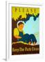 "Please Keep the Park Clean", 1937-null-Framed Giclee Print