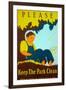 "Please Keep the Park Clean", 1937-null-Framed Giclee Print