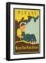 Please Keep the Park Clean, Boy with Net-null-Framed Giclee Print