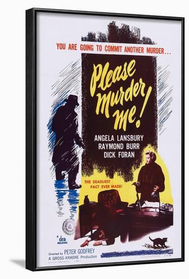 Please Murder Me, Bottom Right: Angela Lansbury, 1956-null-Framed Art Print