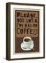 Please Not before My Coffee-Julie Goonan-Framed Giclee Print