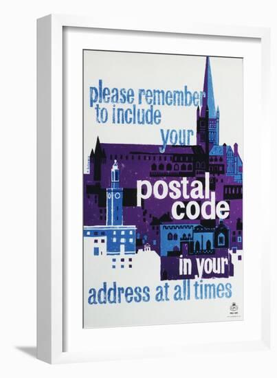 Please Remember to Include Your Postal Code in Your Address at All Times-Hans Schwarz-Framed Art Print