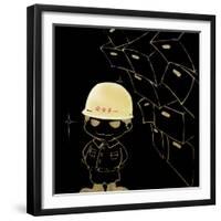 Please Save My Head-Meiya Y-Framed Giclee Print