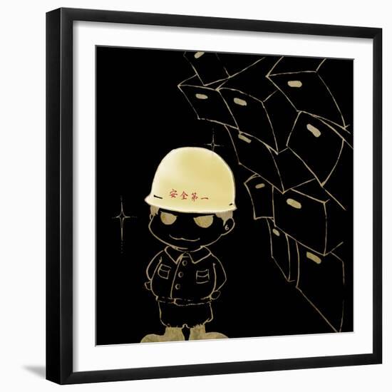 Please Save My Head-Meiya Y-Framed Giclee Print