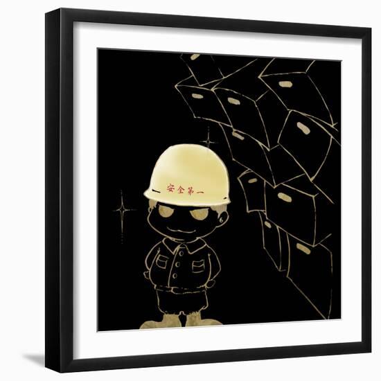 Please Save My Head-Meiya Y-Framed Giclee Print