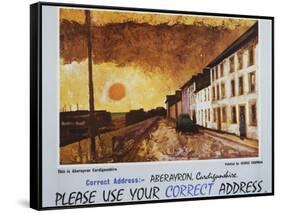 Please Use Your Correct Address-George Chapman-Framed Stretched Canvas