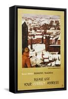 Please Use Your Correct Address-Richard Eurich-Framed Stretched Canvas