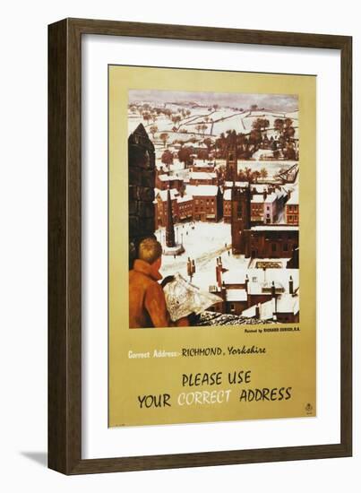 Please Use Your Correct Address-Richard Eurich-Framed Art Print