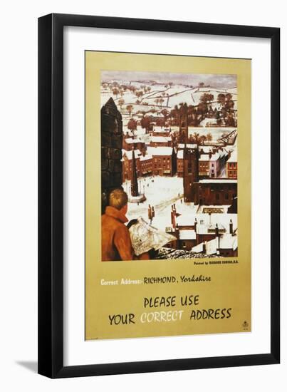 Please Use Your Correct Address-Richard Eurich-Framed Art Print