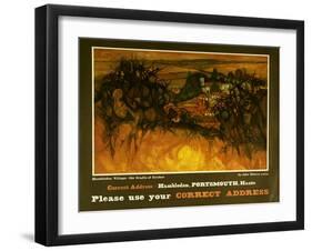 Please Use Your Correct Address-John and ARCA Elwyn-Framed Art Print